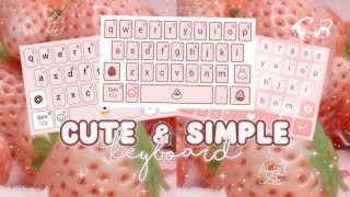 cute and soft keyboard for android . . . ☁️ screenshot 2