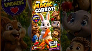 The Magic Carrot 🥕 | Cute Bunny Story | Kids Fun Stories #shorts