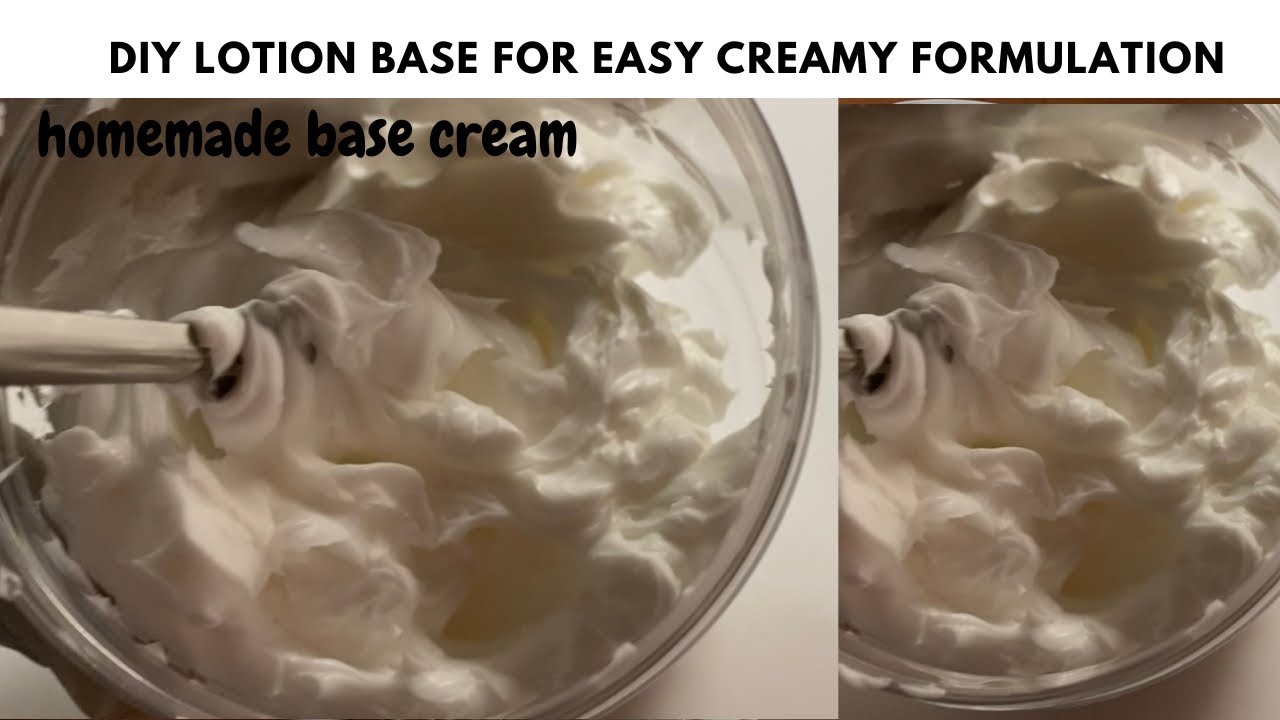 How to make thick base cream for body and hair cream / diy base cream
