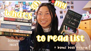 WHAT&#39;S ON MY BOOK TO READ LIST | colleen hoover, this is where it ends, time traveler&#39;s wife, &amp;more!