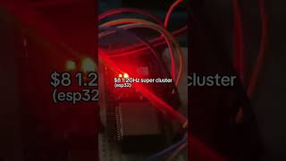 1.2 GHz ESP32 5 Nodes Supercluster #techtok #esp32 #arduino #supercom... #shorts