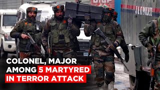 Handwara Encounter: Indian Army Colonel, Major Among 5 Martyred in Terror Attack