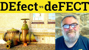 😎 DEfect vs deFECT Meaning - How to Say Defect - Defector Defined - Defective Definition