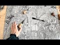 The beginning of new lino project &lsquo;Stairs&rsquo;