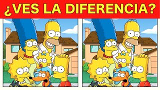 👁 ENCUENTRA la DIFERENCIA - Los Simpson 🍩 - ¿Puedes encontrar las 10 diferencias a tiempo?