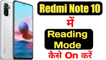 How to enable reading mode in Redmi note 10 || Redmi note 10 me reading mode kaise enable kare ||