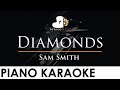 Sam Smith - Diamonds - Piano Karaoke Instrumental Cover with Lyrics