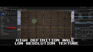 How to : High definition wall with low resolution seamless texture