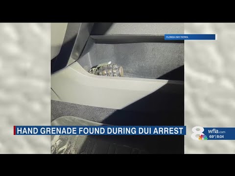 DUI driver found with hand grenade during Pasco County stop, troopers say