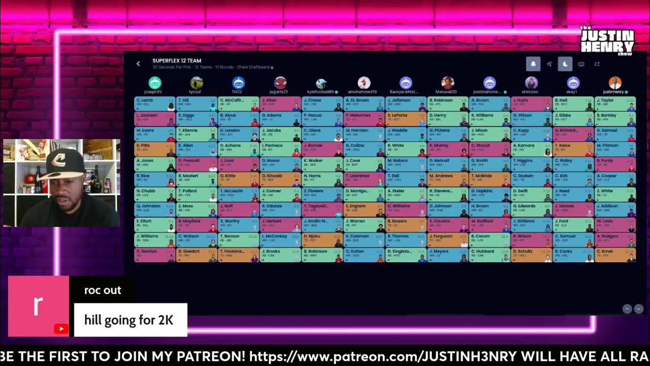 10Team PPR Mock Draft for Fantasy Football 2024 YouTube