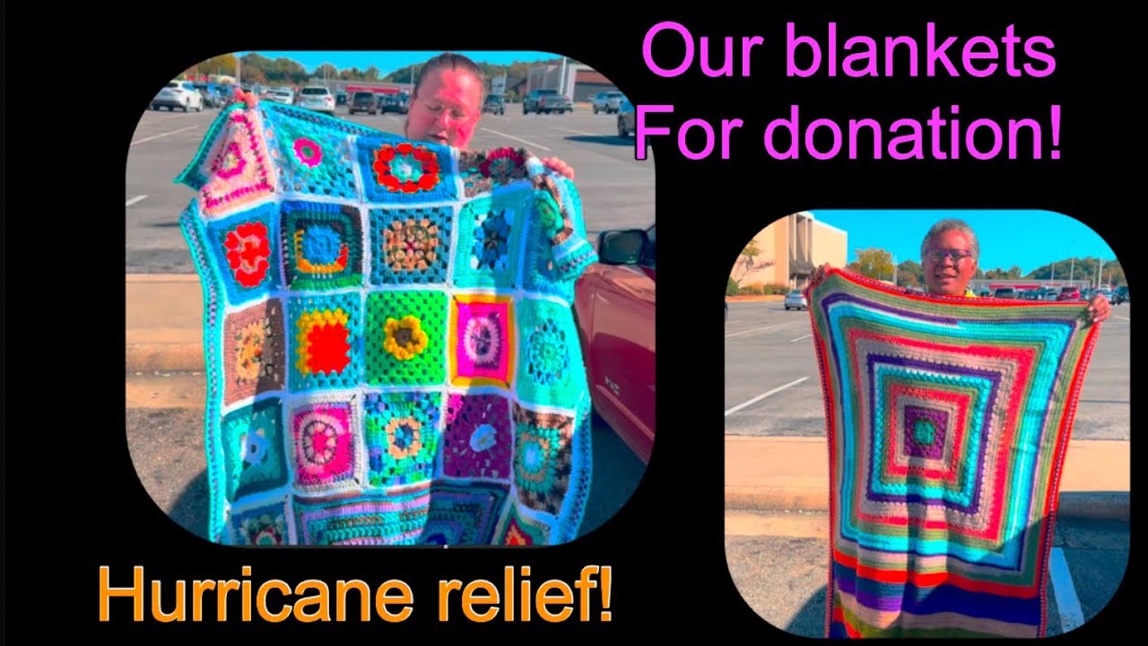 😃💜 Granny Square blankets for donation! 💜🧶