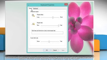 How to change the cursor blink rate in Windows® 8.1
