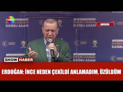 Erdoğan mitinginde Muharrem İnce anonsu