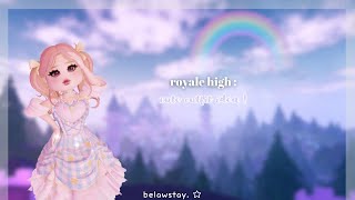 Royale High : Cute Fit Idea ! | Roblox Royale High