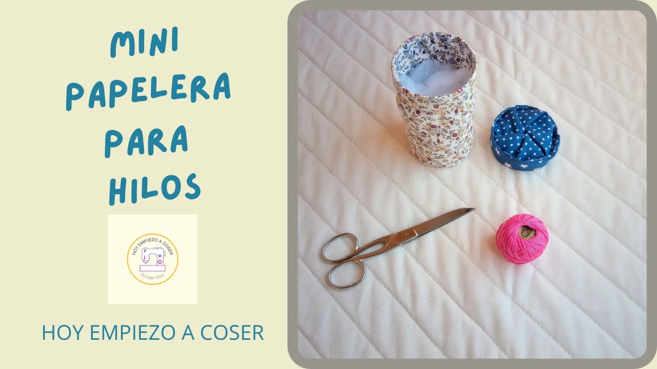 ❤️CÓMO HACER una MINI- PAPELEA para HILOS #tutorialesdecostura  #hoyempiezoacoser #patchwork 