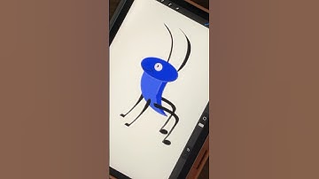 Drawing An Ant On My iPad #shorts #drawing #procreate #art #cartoon #digitaldrawing