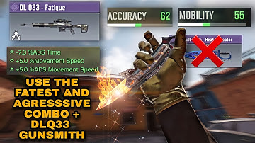 BEST FAST🔥☢️NEW ADS+LOW HITMARKER DLQ33 Gunsmith Setup! BEST DLQ33 Loadout? DLQ33 CODM Attachments