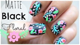 nail spring matte floral missjenfabulous