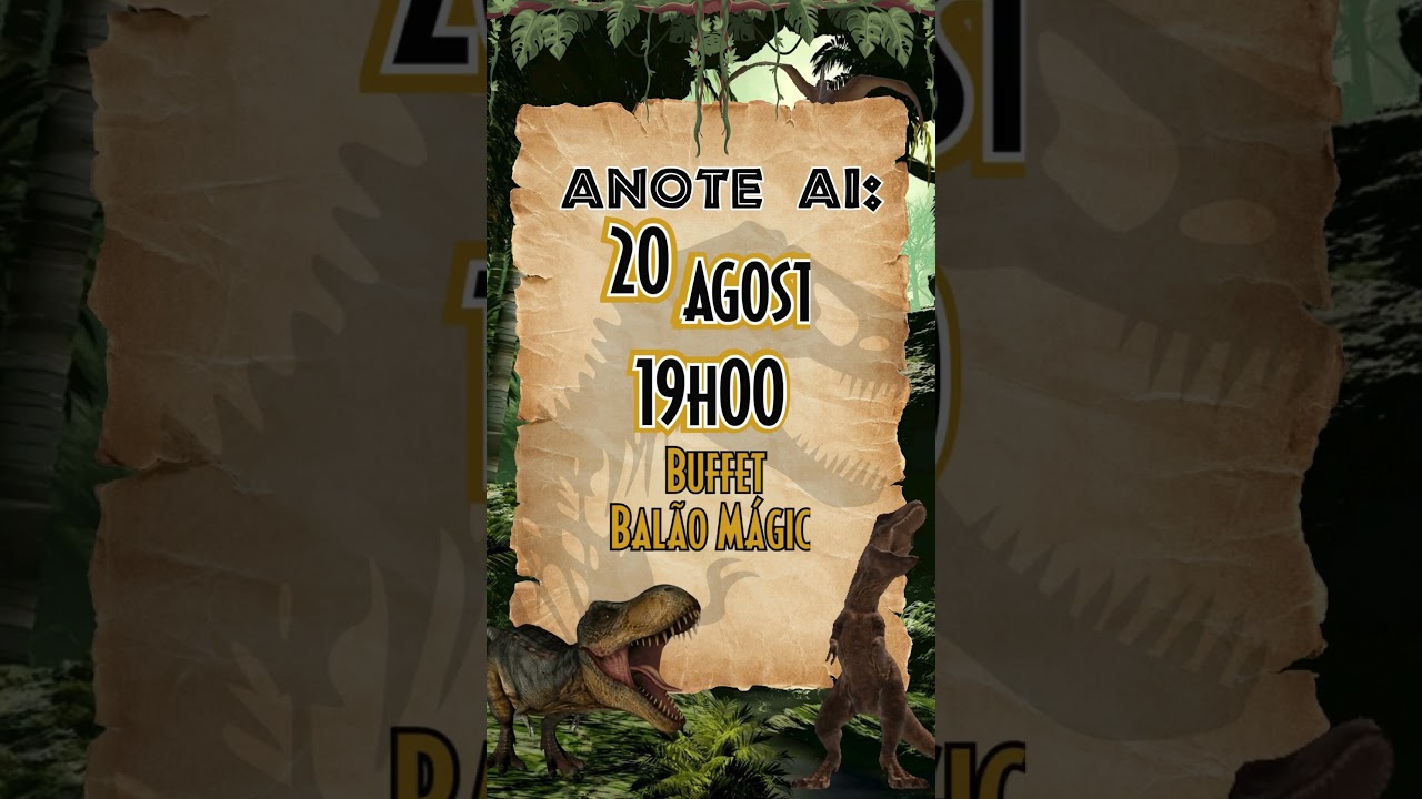 Jurassic World | Convite animado
