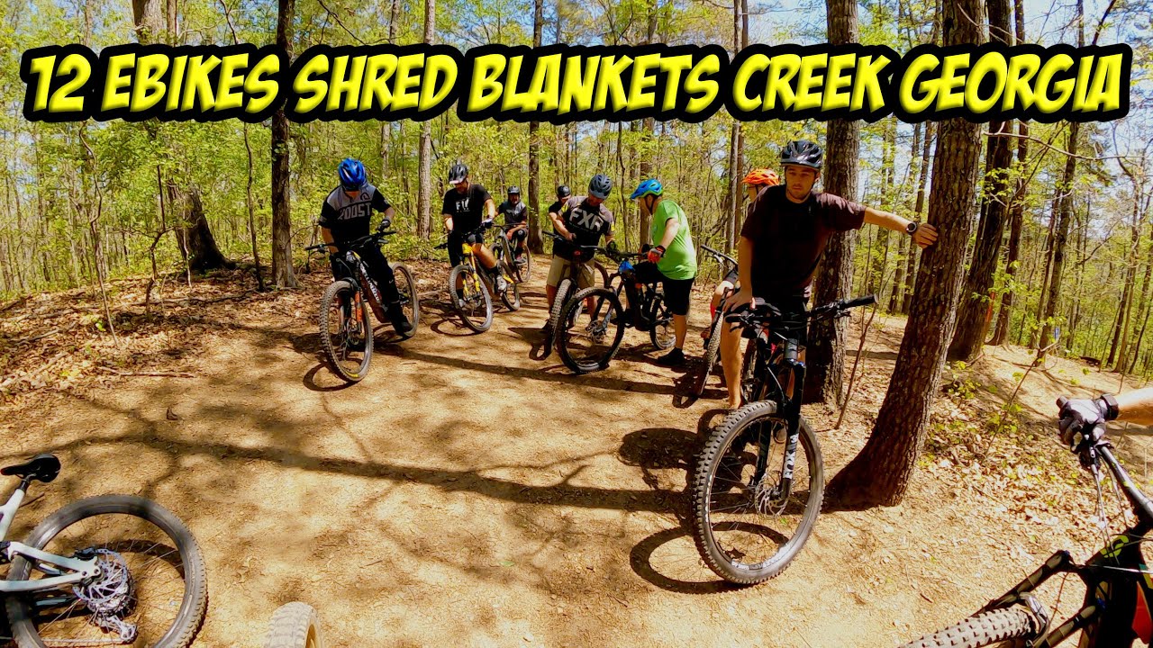 HUGE GROUP OF EBIKES AT BLANKETS CREEK MTN BIKE PARK YouTube
