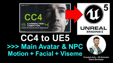 Character Creator 4 to Unreal Engine 5 - Main Avatar & NPC - Motion + Facial + Viseme -Full Tutorial