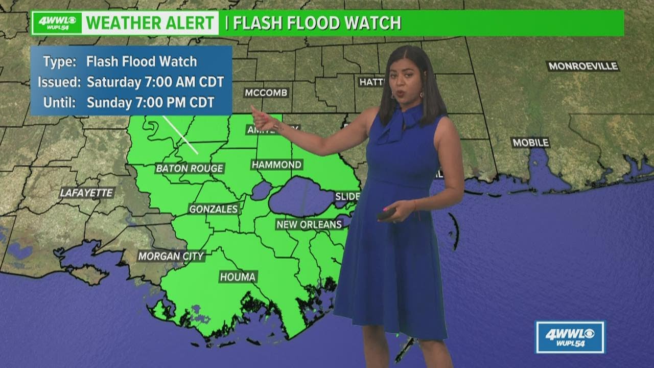 A Flash Flood Watch in effect for this weekend - YouTube