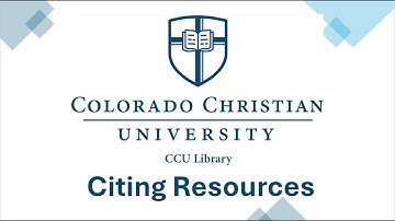 Citing Resources