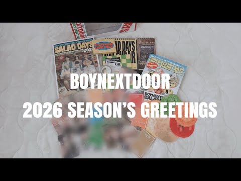 ONEDOOR Vlog］BOYNEXTDOOR 2026 SEASON'S GREETINGS ｜シーグリ開封