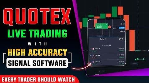 QUOTEX LIVE TRADING WITH SIGNAL SOFTWARE || UNLIMITED SIGNALS 24/7 #quotex