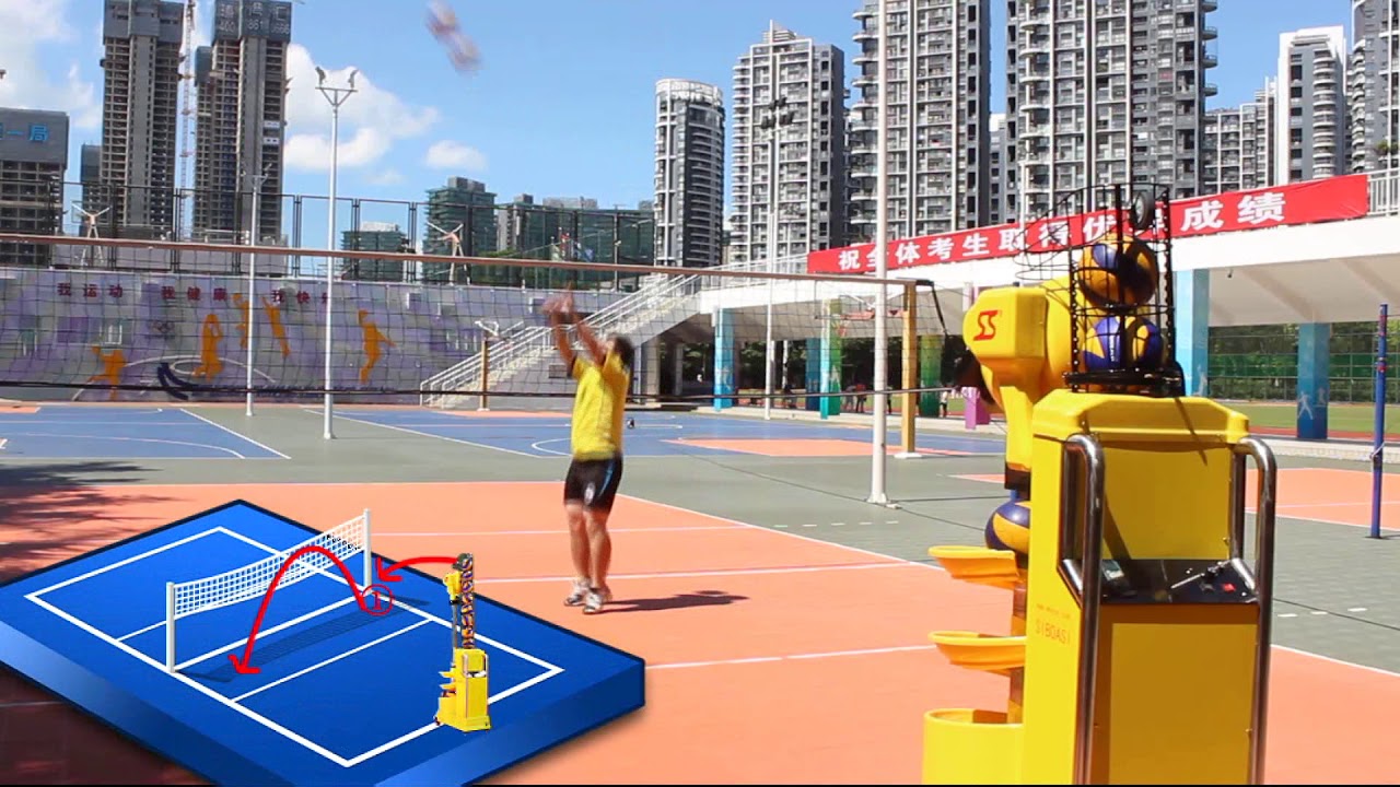 intelligent-volleyball-training-machine-youtube