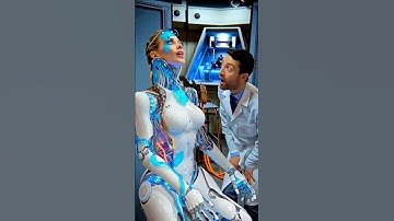 AI Humanoid Robot Glitch — Blue Liquid Energy Floods the Lab #AIrobot #AIGlitch