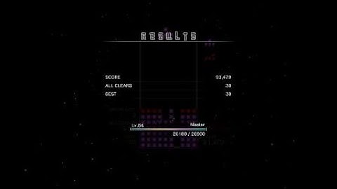 Tetris Effect: All Clear SS Rank (30 All Clears)