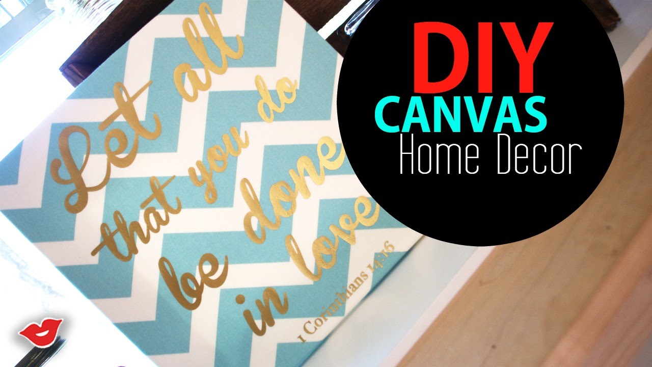 DIY Canvas Decor! Tay from Millennial Moms YouTube