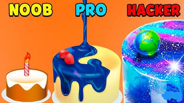 Mirror Cakes - Noob vs Pro vs Hacker - All Levels Gameplay Day 1-2