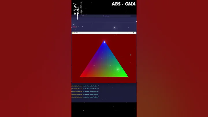 Hello Triangle! 👋 #gamedev #opengl #programming