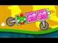 Бонус с Кидом в Bad Piggies #32 МАШИНКИ свинок! Сложные трассы в уровнях на МК