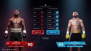 Terence Crawford VS Vasilii Lomachenko || Undisputed Boxing Game Early Access ESBC