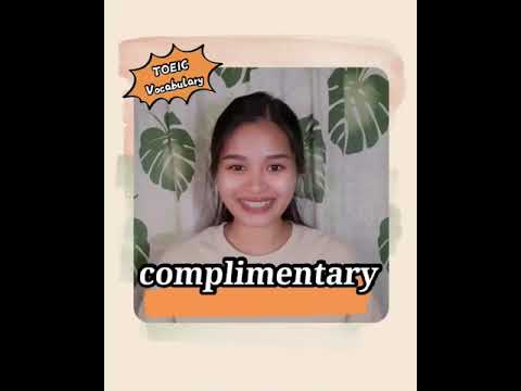 Complimentary | Hal4 TOEIC Vocabulary #shorts