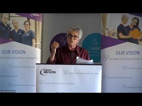 2021 Bendigo Health Award Presentation for recognition of nurses and midwives