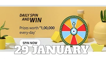 Amazon Funzone Daily Spin and Win Answers Today|29 January | Daily Quiz Time