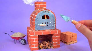 Amazing Mini Oven built with Mini Bricks and Building Materials