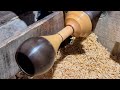 Amazing wooden drink glass making process using coconut | Handcraft art.