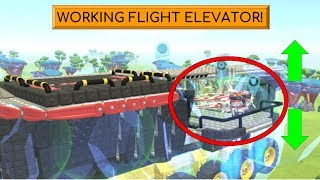 WORKING FLIGHT ELEVATOR! Aircraft carrier build part 2