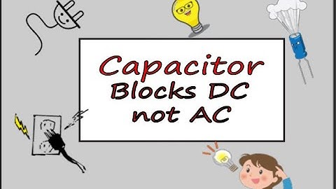 Capacitors allows ac not dc in Bangla