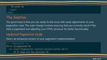 Fixing Django Pagination Issues: How to Show Links to Other Pages