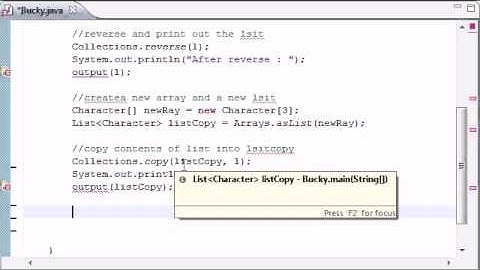 Intermediate Java Tutorial   11   Collections Methods fill   YouTube