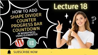How to Add Shape Divider, Counter, Progress Bar & Countdown in WordPress Using Elementor Wealth