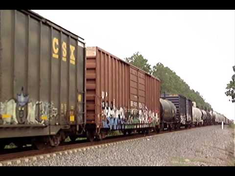 bnsf 5729 CSX S606 freight train