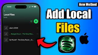 iPhone : How to add local files to Spotify