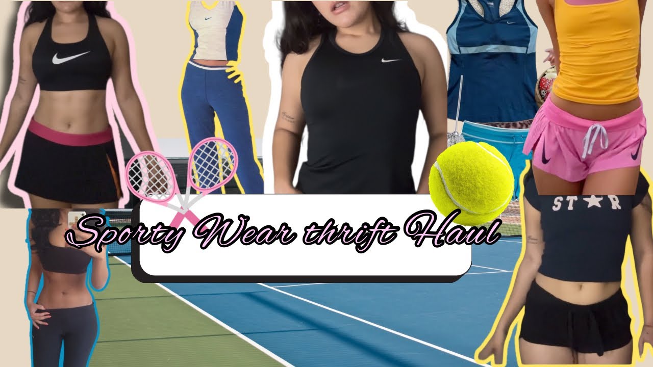 Y2k Yoga 🧘🏻‍♀️ 🎾 Aesthetic, ￼Thirft Haul  + TRY ON 